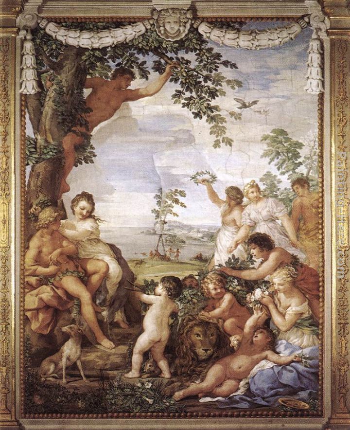 The Golden Age painting - Pietro da Cortona The Golden Age art painting